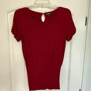 Express Women's Vibrant Red Blouse